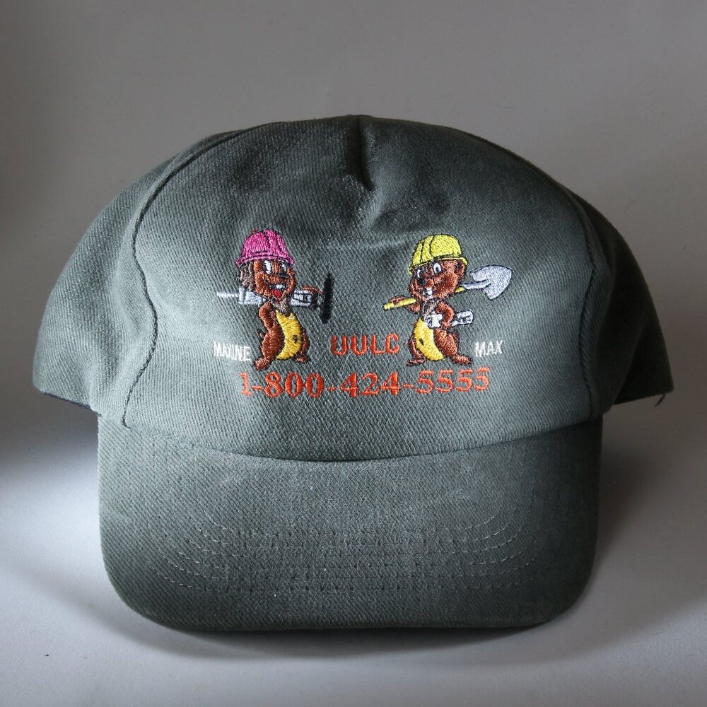 Chipmunk Utility Service Hat Mens OS Green Adjustable Strapback Cap